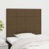 Tăblii de pat, 2 buc, gri închis, 80x5x78/88 cm, textil GartenMobel Dekor