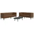 Set canapele Chesterfield cu perne rulou, 2 piese, gri, catifea GartenMobel Dekor