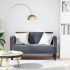 Canapea loveseat, gri deschis, 111 cm, catifea GartenMobel Dekor