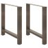 Picioare măsuță de cafea oțel natural 2 buc 50x(42-43) cm oțel GartenMobel Dekor