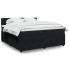 Pat box spring cu saltea, negru, 200x200 cm, catifea GartenMobel Dekor