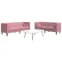 Set canapele Chesterfield cu perne rulou, 2 piese, gri, catifea GartenMobel Dekor
