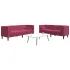 Set canapele Chesterfield cu perne rulou, 2 piese, gri, catifea GartenMobel Dekor