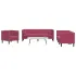 Set canapele Chesterfield cu perne rulou, 3 piese, gri, catifea GartenMobel Dekor