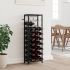 Suport sticle de vin pentru 9 sticle, cu suport pahar, metal  GartenMobel Dekor
