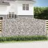 Coșuri gabion arcuite 8 buc, 400x50x140/160 cm, fier galvanizat GartenMobel Dekor
