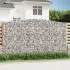 Coș gabion arcuit 400x50x200/220 cm fier galvanizat GartenMobel Dekor