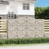 Coșuri gabion arcuite 9 buc, 400x30x180/200 cm, fier galvanizat GartenMobel Dekor