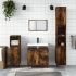 Set mobilier de baie, 3 piese, gri beton, lemn compozit GartenMobel Dekor