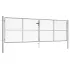 Poartă de grădină, argintiu, 415 x 225 cm, oțel galvanizat GartenMobel Dekor