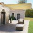 Copertină autonomă retractabilă automat oranj&maro 450x350 cm GartenMobel Dekor