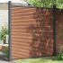 Set panouri pentru gard, gri, 173x186 cm, WPC GartenMobel Dekor