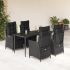 Set mobilier de grădină cu perne, 9 piese, negru, poliratan GartenMobel Dekor