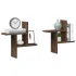 Rafturi perete 2 buc. stejar sonoma 38x12x38 cm lemn prelucrat GartenMobel Dekor