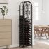 Suport sticle de vin pentru 9 sticle, cu suport pahar, metal  GartenMobel Dekor