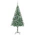 Brad Crăciun artificial pre-iluminat globuri/conuri pin 180 cm GartenMobel Dekor