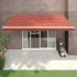 Copertină automată retractabilă, antracit, 3,5x2,5 m GartenMobel Dekor