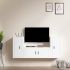 Set dulapuri TV, 3 piese, stejar fumuriu, lemn prelucrat GartenMobel Dekor