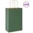 Saci de hârtie 250 buc cu mânere verde 32x22x24 cm GartenMobel Dekor