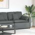 Modul modular de capăt pentru cotieră canapea cu perne 100 cm GartenMobel Dekor