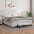Pat box spring cu saltea, negru, 180x200 cm, piele ecologică GartenMobel Dekor
