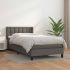 Pat continental cu saltea, negru, 80x200 cm, piele ecologică GartenMobel Dekor