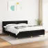 Pat box spring cu saltea, maro închis, 100x200 cm, textil GartenMobel Dekor