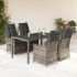 Set mobilier de grădină cu perne, 7 piese, gri, poliratan GartenMobel Dekor