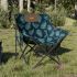 Scaune de camping cu buzunar, pliabile, 2 buc., negru GartenMobel Dekor