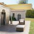 Copertină retractabilă manual, portocaliu și maro, 450x350 cm GartenMobel Dekor