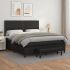 Pat box spring cu saltea, alb, 180x200 cm, piele ecologică GartenMobel Dekor