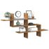 Raft de perete, alb, 124,5x18x60,5 cm, lemn prelucrat GartenMobel Dekor