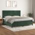 Pat box spring cu saltea, roz, 200x200 cm, catifea GartenMobel Dekor