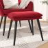 Taburet, crem alb, 45x29,5x35 cm, catifea GartenMobel Dekor