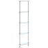 Raft cu 5 niveluri, negru, 30 x 30 x 130 cm, sticlă securizată GartenMobel Dekor
