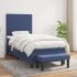 Pat box spring cu saltea, gri închis, 100x200 cm, textil GartenMobel Dekor