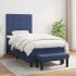 Pat box spring cu saltea, gri închis, 80x200 cm, textil GartenMobel Dekor