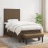 Pat box spring cu saltea, gri închis, 100x200 cm, textil GartenMobel Dekor