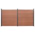 Set panouri pentru gard, maro, 526x186 cm, WPC GartenMobel Dekor