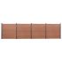 Set panouri pentru gard, maro, 526x186 cm, WPC GartenMobel Dekor