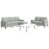 Set de canapele cu perne/rulouri, 3 piese, gri închis, catifea GartenMobel Dekor