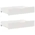 Sertare de pat, 2 buc., 80x55x16 cm, alb, lemn masiv de pin GartenMobel Dekor