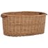 Coș lemne foc mânere de transport natural 58x42x29 cm salcie GartenMobel Dekor
