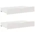 Sertare de pat, 2 buc., 80x55x16 cm, alb, lemn masiv de pin GartenMobel Dekor