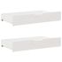 Sertare de pat, 2 buc., 80x55x16 cm, alb, lemn masiv de pin GartenMobel Dekor