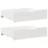 Sertare de pat, 2 buc., 80x55x16 cm, alb, lemn masiv de pin GartenMobel Dekor