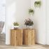 Suporturi de plante, 2 buc., alb, 30x30x50 cm, lemn prelucrat GartenMobel Dekor