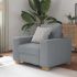 Canapea lovesea gri deschis 140 cm stofa GartenMobel Dekor