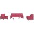 Set de canapele cu perne/rulouri, 4 piese, gri închis, catifea GartenMobel Dekor