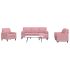 Set de canapele cu perne/rulouri, 4 piese, gri închis, catifea GartenMobel Dekor
